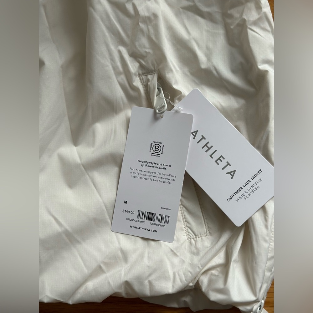 NWT ATHLETA SIGHTSEER LACE JACKET - Picture 2 of 4